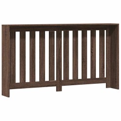 Cache-radiateur chêne marron 149x20x82 cm bois d'ingénierie 531916531916