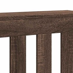 Cache-radiateur chêne marron 149x20x82 cm bois d'ingénierie 531916531916