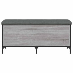 Banc de rangement sonoma gris 102x42x45 cm bois d'ingénierie 531921531921