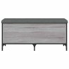 Banc de rangement sonoma gris 102x42x45 cm bois d'ingénierie 531921531921