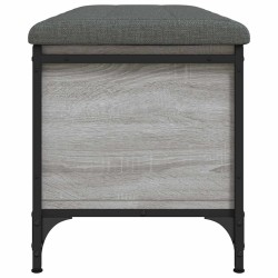 Banc de rangement sonoma gris 102x42x45 cm bois d'ingénierie 531921531921