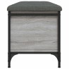 Banc de rangement sonoma gris 102x42x45 cm bois d'ingénierie 531921531921