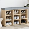 Banc à chaussures Chêne Sonoma 82x32x50 cm Bois d'ingénierie 531928531928