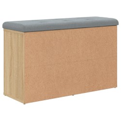 Banc à chaussures Chêne Sonoma 82x32x50 cm Bois d'ingénierie 531928531928
