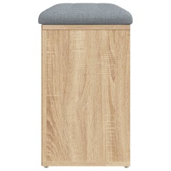 Banc à chaussures Chêne Sonoma 82x32x50 cm Bois d'ingénierie 531928531928
