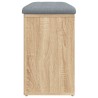 Banc à chaussures Chêne Sonoma 82x32x50 cm Bois d'ingénierie 531928531928