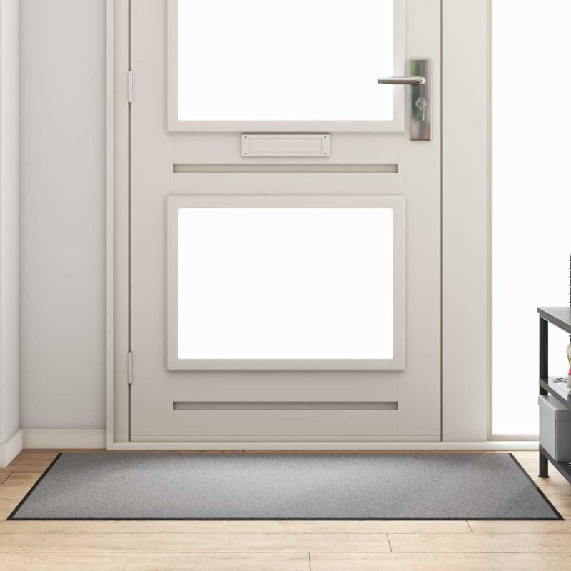 Tapis d'entrée Gris et Noir 90 x 150 cm 100% Polyamide 531942531942
