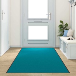 Tapis d'entrée Autre Cyan et Noir 120 x 400 cm Polyamide et PVC 531951531951