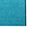 Tapis d'entrée Autre Cyan et Noir 120 x 400 cm Polyamide et PVC 531951531951