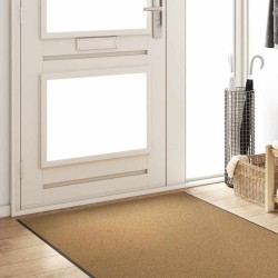 Tapis d'entrée Crème et noir 120 x 350 cm Polyamide et PVC 531953531953