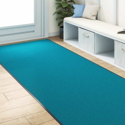 Tapis d'entrée Cyan et Noir 120 x 350 cm 100% Polyamide 531957531957