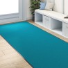 Tapis d'entrée Autre Cyan et Noir 120 x 250 cm Polyamide et PVC 531960531960
