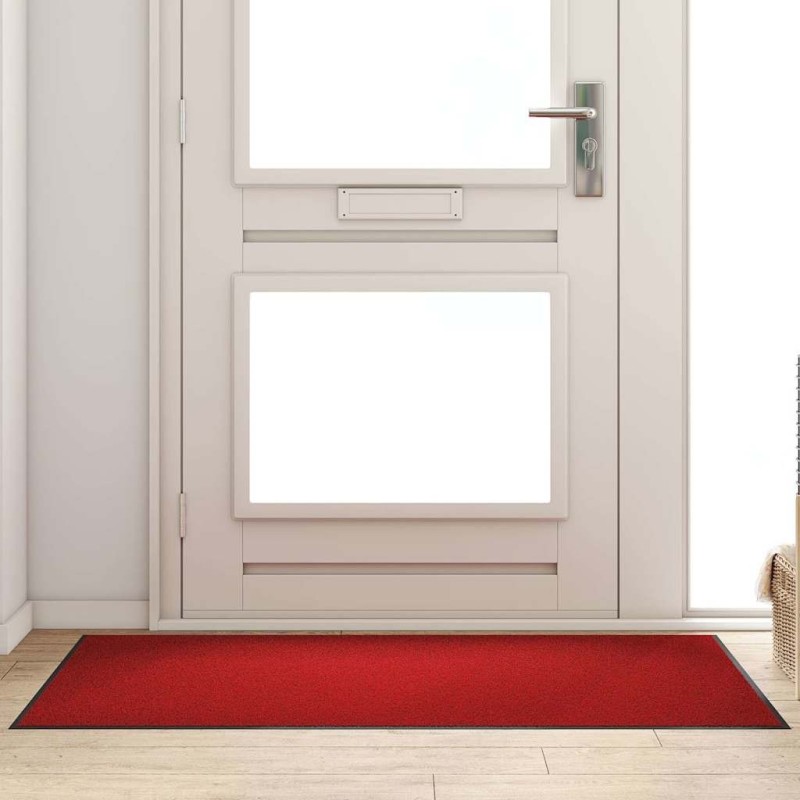 Tapis d'entrée Rouge et Noir 90 x 150 cm 100% Polyamide 531978531978