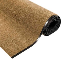 Tapis d'entrée Crème et noir 120 x 400 cm Polyamide et PVC 531986531986