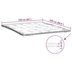 Protège-matelas blanc 160x220 cm 531993531993