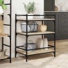 Chariot de cuisine chêne sonoma 65x40x86,5 cm bois d'ingénierie 532043532043