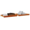 Tiroirs de lit de jour 2 pcs cire marron bois de pin massif 532045532045