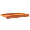 Tiroirs de lit de jour 2 pcs cire marron bois de pin massif 532045532045
