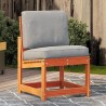 Chaise de jardin cire marron 50,5x55x77 cm bois de pin massif 532056532056
