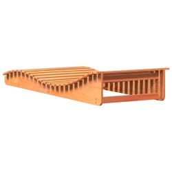 Chaise longue cire marron 205x80x31,5 cm bois massif de pin 532058532058