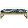 Repose-pied de jardin 120x80 cm bois de pin imprégné 532061532061