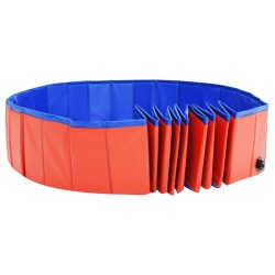 Piscine pliable pour chiens Rouge 200x30 cm PVC 532066532066