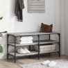 Banc à chaussures sonoma gris 100x38,5x49 cm bois d'ingénierie 532069532069