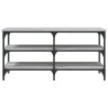 Banc à chaussures sonoma gris 100x38,5x49 cm bois d'ingénierie 532069532069
