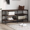 Banc à chaussures chêne marron 100x38,5x49 cm bois d'ingénierie 532070532070