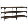 Banc à chaussures chêne marron 100x38,5x49 cm bois d'ingénierie 532070532070