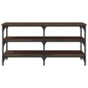 Banc à chaussures chêne marron 100x38,5x49 cm bois d'ingénierie 532070532070