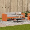 Canapé de jardin 3 places cire marron bois de pin massif 532079532079