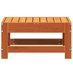 Repose-pied de jardin cire marron 62x30x32 cm bois pin massif 532081532081