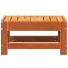 Repose-pied de jardin cire marron 62x30x32 cm bois pin massif 532081532081