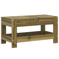 Repose-pied de jardin 62x30x32 cm bois de pin imprégné 532083532083