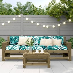 Repose-pied de jardin 62x30x32 cm bois de pin imprégné 532083532083