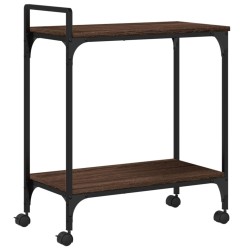 Chariot de cuisine chêne marron 60,5x31x72,5 cm bois ingénierie 532091532091