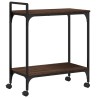 Chariot de cuisine chêne marron 60,5x31x72,5 cm bois ingénierie 532091532091