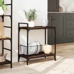 Chariot de cuisine chêne marron 60,5x31x72,5 cm bois ingénierie 532091532091