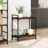 Chariot de cuisine chêne marron 60,5x31x72,5 cm bois ingénierie 532091532091