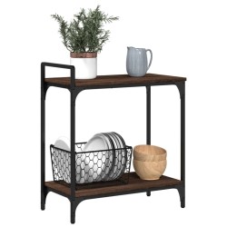 Chariot de cuisine chêne marron 60,5x31x72,5 cm bois ingénierie 532091532091