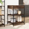 Chariot de cuisine chêne marron 60x48x89,5 cm bois d'ingénierie 532096532096
