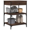 Chariot de cuisine chêne marron 60x48x89,5 cm bois d'ingénierie 532096532096