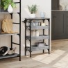 Chariot de cuisine sonoma gris 53x20x76 cm bois d'ingénierie 532099532099