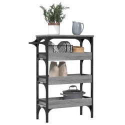 Chariot de cuisine sonoma gris 53x20x76 cm bois d'ingénierie 532099532099