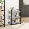 Chariot de cuisine sonoma gris 50x30x70 cm bois d'ingénierie 532103532103