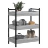 Chariot de cuisine sonoma gris 50x30x70 cm bois d'ingénierie 532103532103