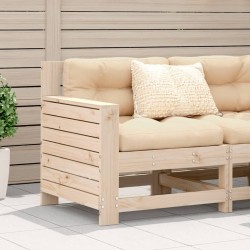 Canapé de jardin accoudoir 69x62x70,5 cm bois massif de pin 532112532112