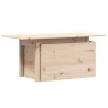 Table de jardin 100x50x75 cm bois massif de pin 532114532114