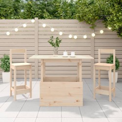 Table de jardin 100x50x75 cm bois massif de pin 532114532114